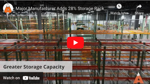 Major Manufacturer Adds 28% Storage Rack Capacity Without Expansion! 